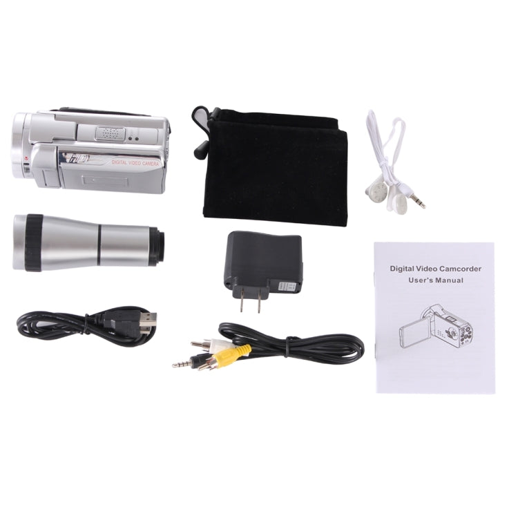 Handheld DV Camera Telescope Camera 8x Optical Zoom, HD 720P Camcorder up to 30fps, Max 16.0 Mega Pixels Still Pictures with Music Player / Voice Recorder / Wed Cam 8X Digital Zoom + 9X Binocular Lens