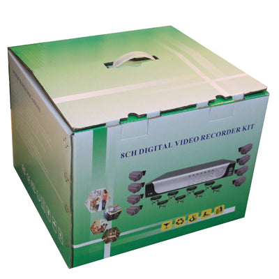 8-CH Embedded Digital Video Recorder Kit (1 / 4 Sharp CCD x 8pcs, 420TVL, 23x IR LED, 3.6mm Lens, IR: 25m, with 3 Axis bracket), H.264 SF-3033F