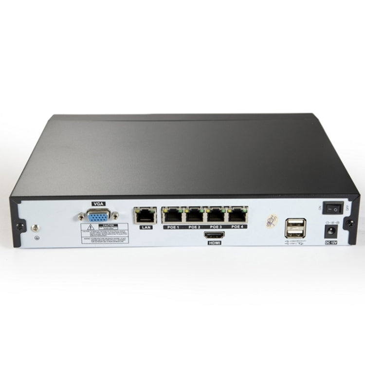 szsinocam SN-NVK-207POE1 4Ch HD 720P P2P 1.0 Mega Pixel Cloud IP Camera NVR Kit, Support Video Push Alarm & ONVIF, IR Distance: 20m