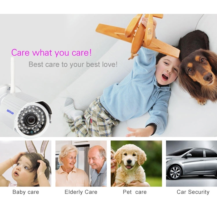 szsinocam SN-NVK-6004E 4Ch HD 720P P2P 1.0 Mega Pixel Wireless Cloud IP Camera NVR Kit, Support Video Push Alarm & ONVIF, IR Distance: 20m