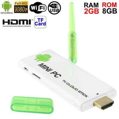 CX-803B Full HD 1080P Android 4.1 HDMI TV Box with WIFI + Bluetooth, HDMI + USB Interface, Support TF Card / USB Flash Disk / USB Mouse, 8GB NAND Flash, CPU: RK3066 Dual Core, 1.5GHz(White)