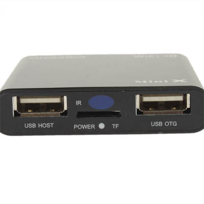 Mini X 1080P Full HD Android 4.0 TV Box with WIFI + HDMI 1.3+ USB OTG Interface, Support TF Card and USB Flash Disk,Black(Black)