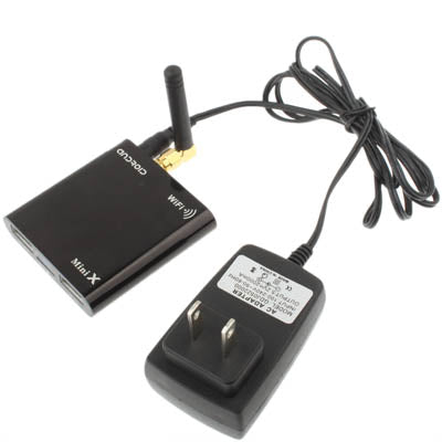 Mini X 1080P Full HD Android 4.0 TV Box with WIFI + HDMI 1.3+ USB OTG Interface, Support TF Card and USB Flash Disk,Black(Black)