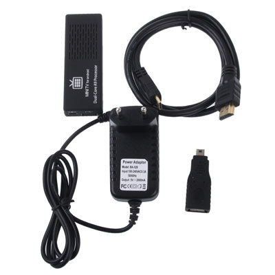 GV20 Full HD 1080P Mini Android 4.1.1 HDMI TV Dongle with WIFI, HDMI + USB Interface, Support TF Card / USB Flash Disk / USB Mouse(Black)