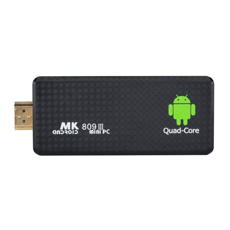 MK809 III Mini PC Android 7.1 TV Stick Dongle, RK3229 Quad Core 1.5GHz, 2GB RAM, 8GB ROM, OTG, HDMI, WiFi, Host, Bluetooth(Black)
