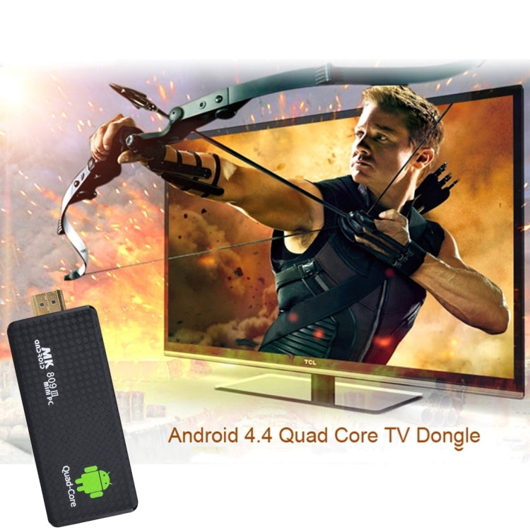 MK809 III Mini PC Android 7.1 TV Stick Dongle, RK3229 Quad Core 1.5GHz, 2GB RAM, 8GB ROM, OTG, HDMI, WiFi, Host, Bluetooth(Black)