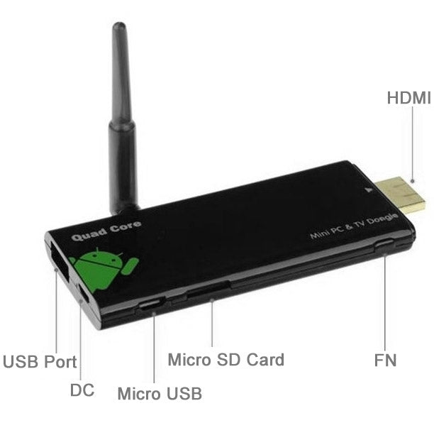 CX-919 Mini PC Android 7.1 TV Stick Dongle, CPU: RK3229 Quad Core, 2GB RAM + 8GB ROM, Support WIFI + HDMI + USB Mouse