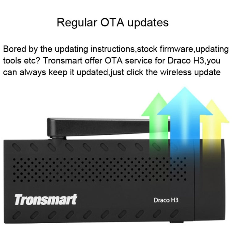 Tronsmart Draco H3 Android Mini PC & TV Dongle, CPU: Allwinner H3 Quad-Core, RAM: 1G ROM: 8G, Support WiFi / HDMI / BT / 4K Video(Black)