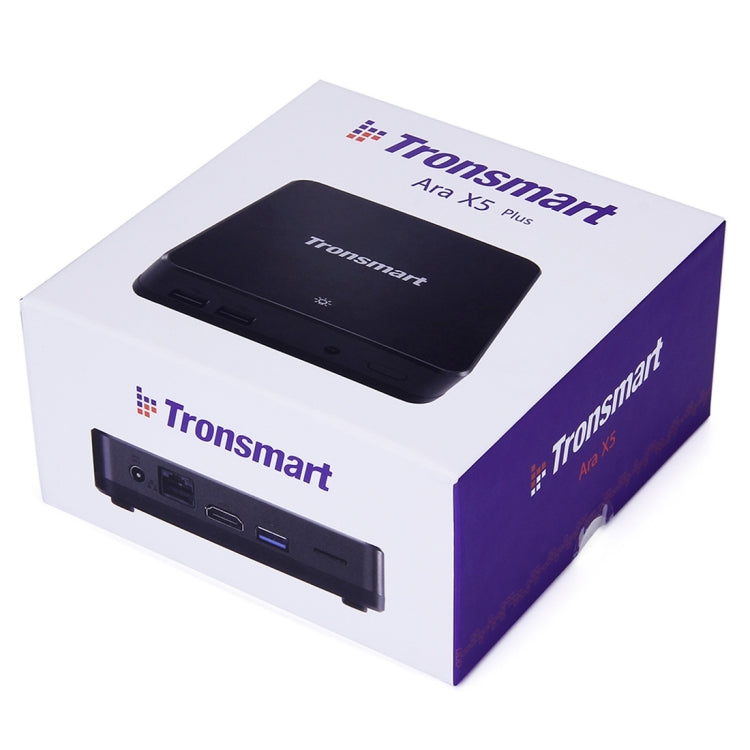 Tronsmart ARA X5 Plus Windows 10 TV Box Media Player, Intel Cherry Trail Z8300 64-bit Quad Core 1.8GHz, RAM: 2GB, ROM: 32GB(Black)