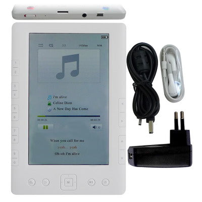 7 inch E-ink Style Screen E-BOOK Reader, 800 x 480 Resolution, MP3 Function(White)
