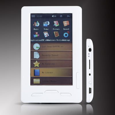 4.3 inch E-BOOK Reader, 800 x 480 Resolution, MP3/TTS Function(White)