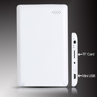 4.3 inch E-BOOK Reader, 800 x 480 Resolution, MP3/TTS Function(White)