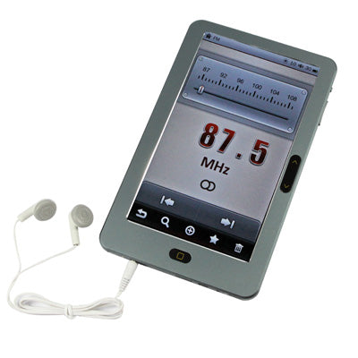 7.0 inch E-BOOK Reader, 800 x 480 Resolution, MP3 / FM Radio