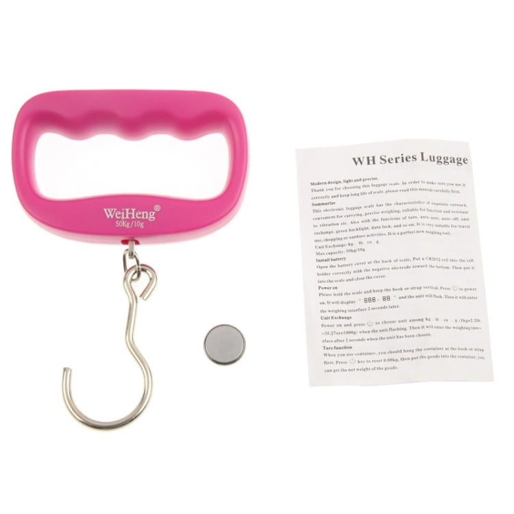 50kg x 10g LCD Electronic Travel Luggage Hook Weight Scale (WH-A14)