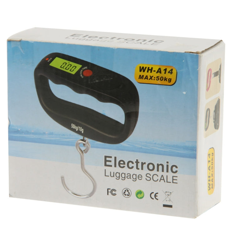 50kg x 10g LCD Electronic Travel Luggage Hook Weight Scale (WH-A14)