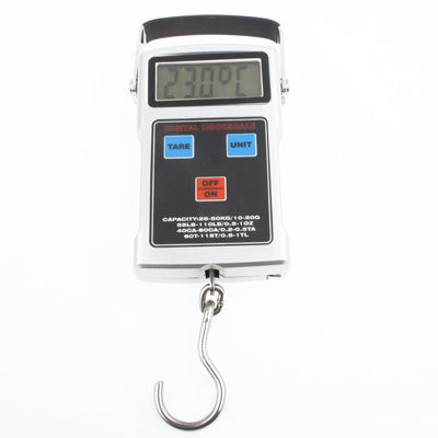 Handheld 4 in 1 (Scale / Clock / Temperature / Tape) Digital Electronic Fish Hook Scale