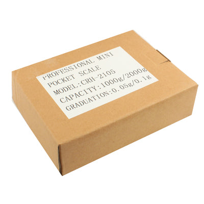 Pop-up LCD Professional Mini Pocket Scale Dual Capacity (1000g/0.05g & 2000g/0.1g)