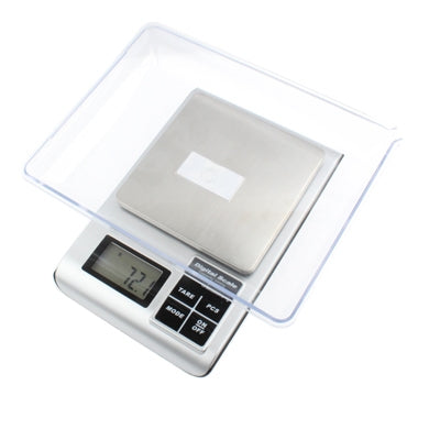 3000g x 0.1g LCD Digital Electric Pocket Jewelry Scale Weighing Balance(Silver)