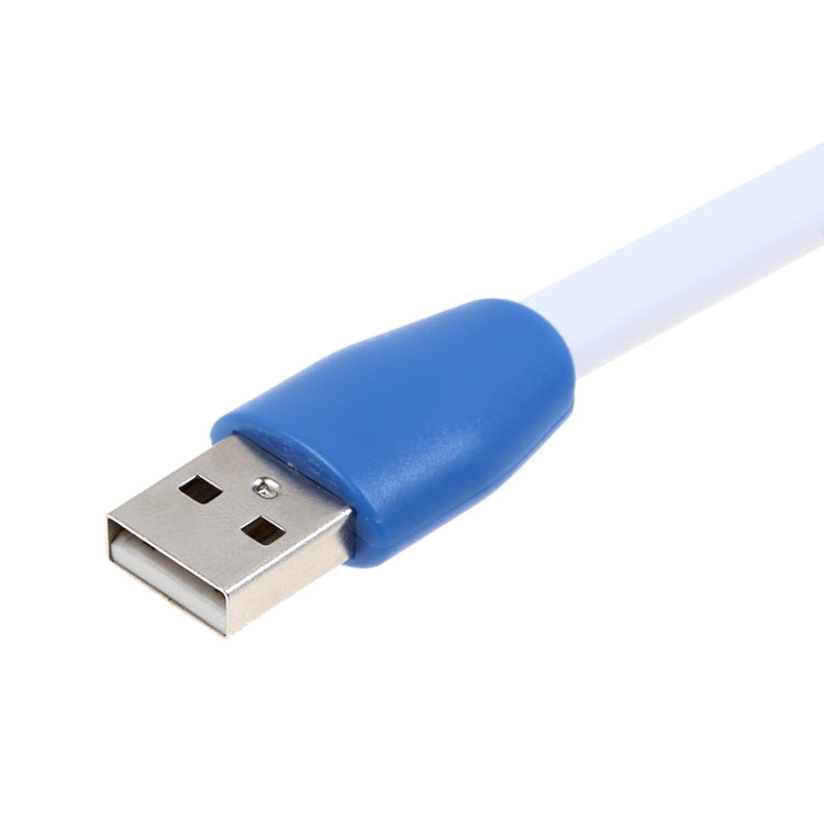 Flexible Mini Flexible USB Powered 2-Blade Portable Bamboo Dragonfly Mini USB Fan(Blue)