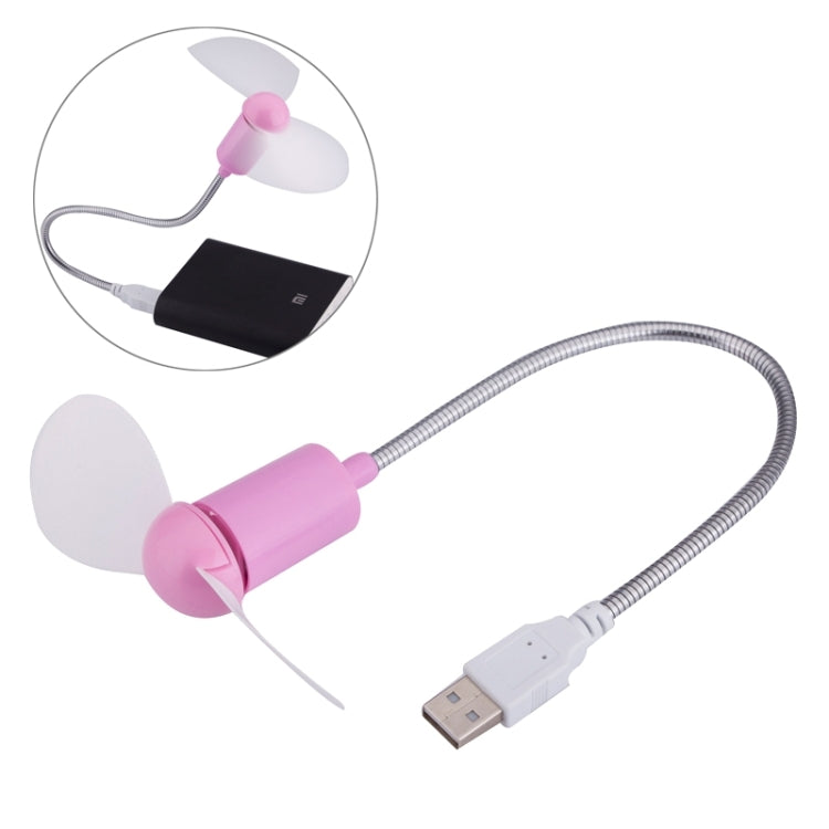 Portable USB Powered 2-Blade Mini Fan, Length: 32cm