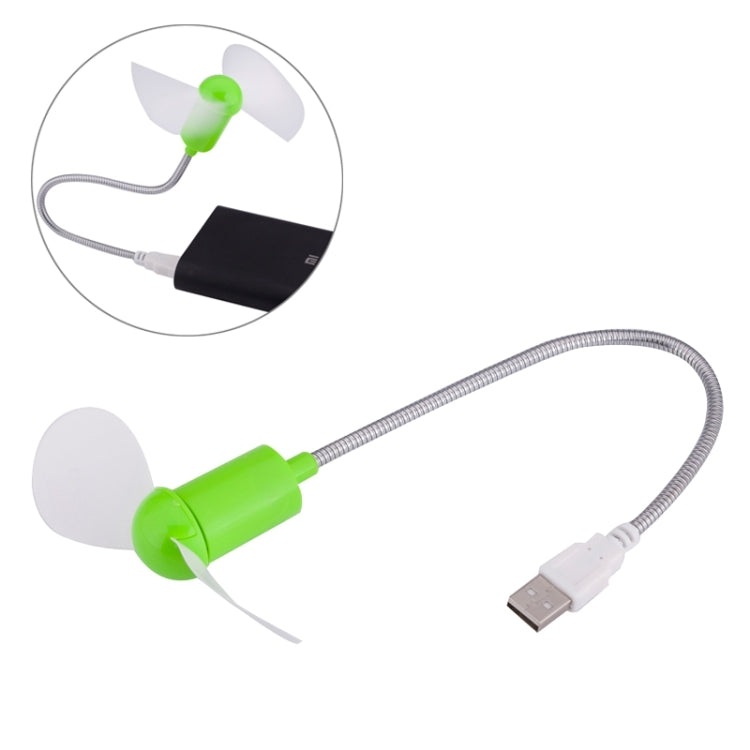 Portable USB Powered 2-Blade Mini Fan, Length: 32cm