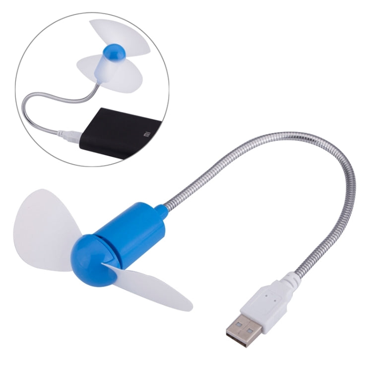 Portable USB Powered 2-Blade Mini Fan, Length: 32cm