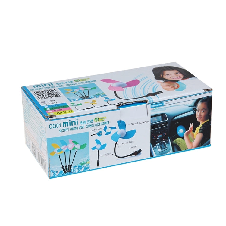 Mini Car Cigarette Lighter Powered 3-Blade Cooling Fan