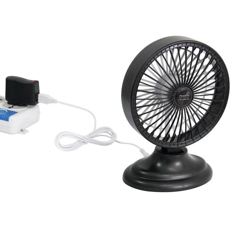 6 inch Portable USB / Lithium Battery Powered Desktop Mini Fan with Third Wind Gear Adjustment