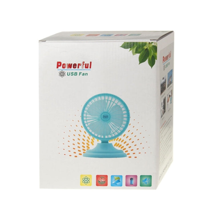 6 inch Portable USB / Lithium Battery Powered Desktop Mini Fan with Third Wind Gear Adjustment