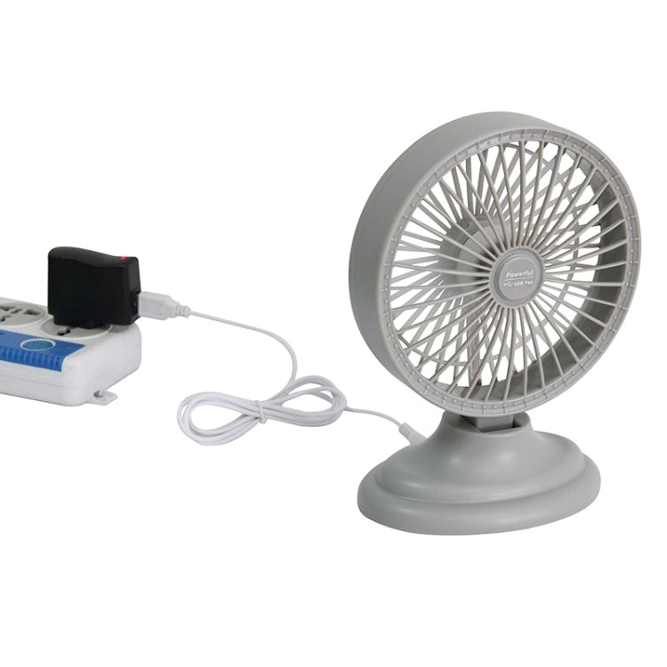 6 inch Portable USB / Lithium Battery Powered Desktop Mini Fan with Third Wind Gear Adjustment