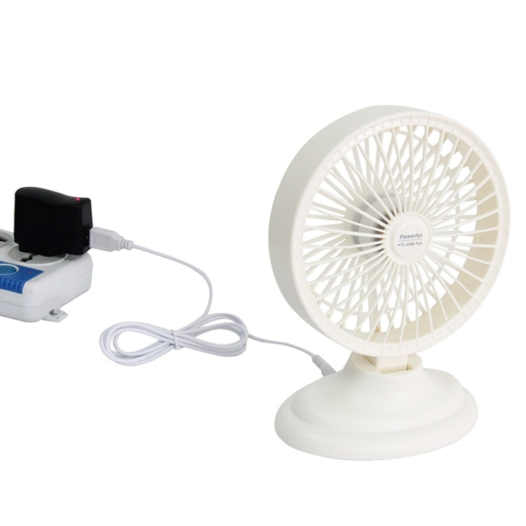 6 inch Portable USB / Lithium Battery Powered Desktop Mini Fan with Third Wind Gear Adjustment