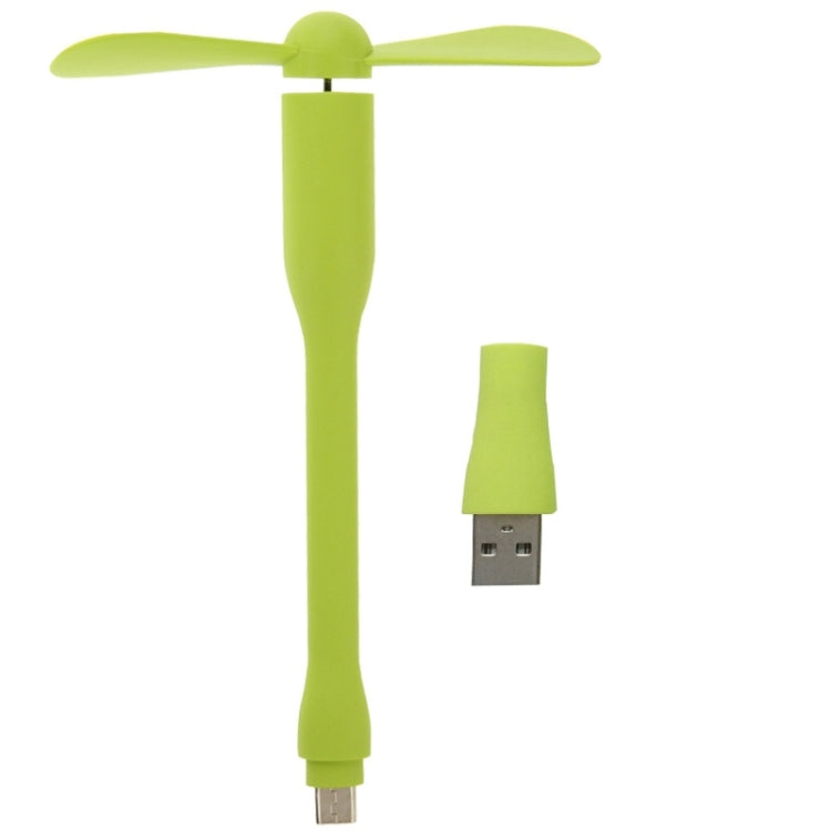 2 in 1 3.5 inch Flexible Micro USB + USB 2.0 Powered 2-Blade Fan for Galaxy Note 5 / Note 5 Edge, HTC, Nokia, Huawei and Other Mobile Phones or Computers