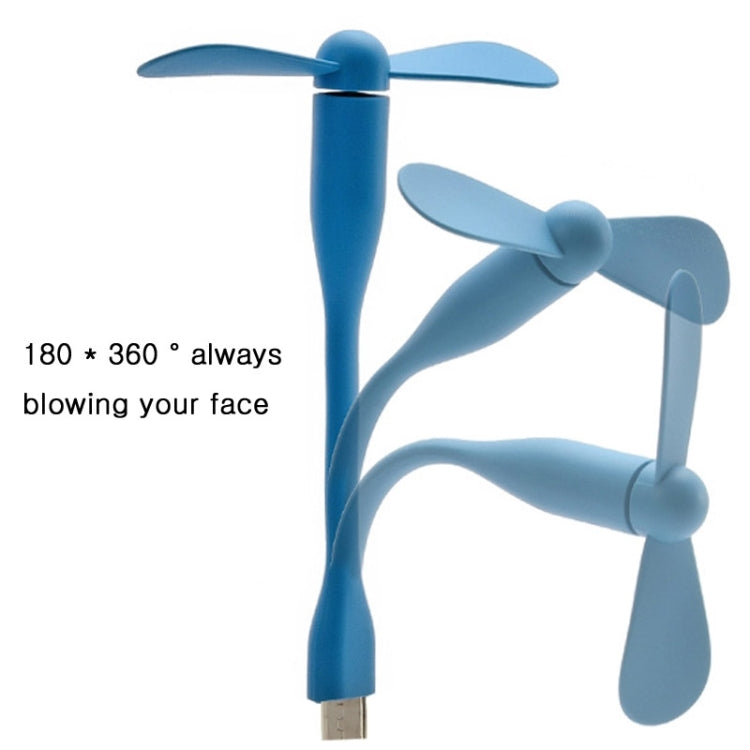 2 in 1 3.5 inch Flexible Micro USB + USB 2.0 Powered 2-Blade Fan for Galaxy Note 5 / Note 5 Edge, HTC, Nokia, Huawei and Other Mobile Phones or Computers