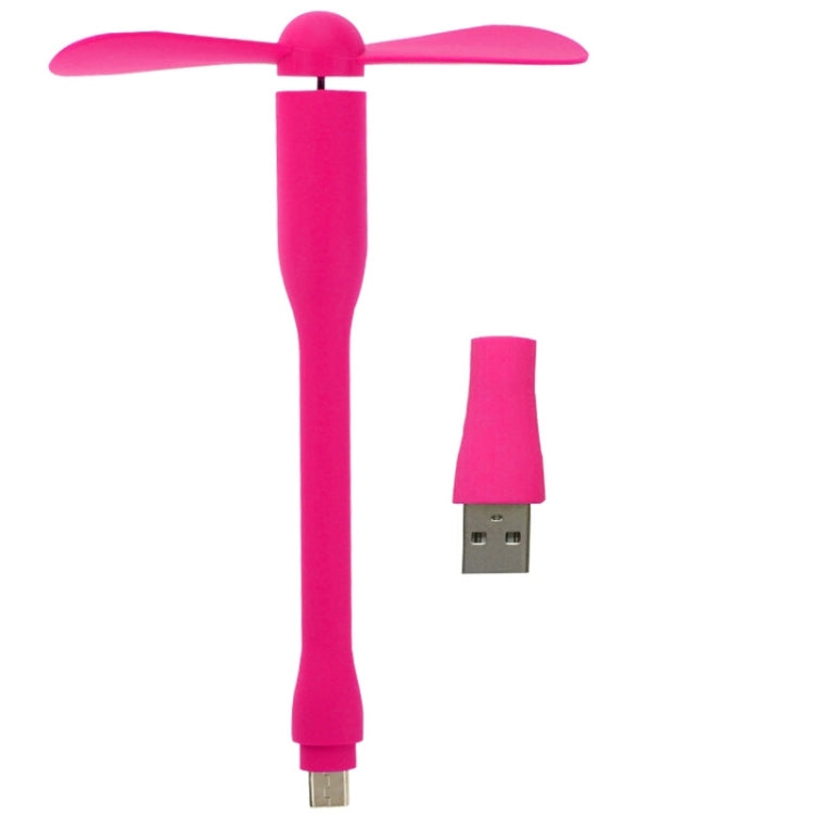 2 in 1 3.5 inch Flexible Micro USB + USB 2.0 Powered 2-Blade Fan for Galaxy Note 5 / Note 5 Edge, HTC, Nokia, Huawei and Other Mobile Phones or Computers