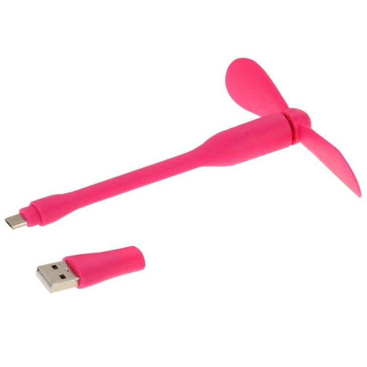 2 in 1 3.5 inch Flexible Micro USB + USB 2.0 Powered 2-Blade Fan for Galaxy Note 5 / Note 5 Edge, HTC, Nokia, Huawei and Other Mobile Phones or Computers