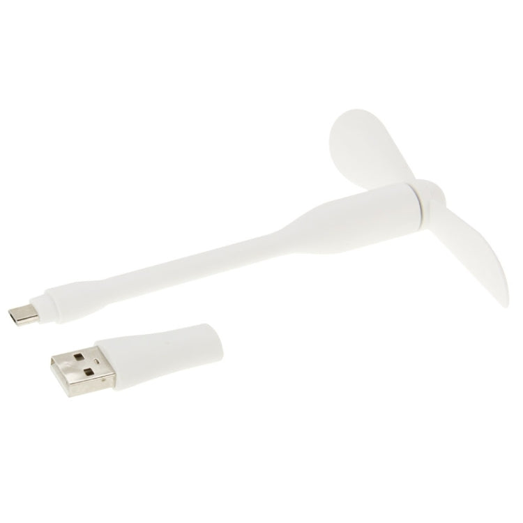 2 in 1 3.5 inch Flexible Micro USB + USB 2.0 Powered 2-Blade Fan for Galaxy Note 5 / Note 5 Edge, HTC, Nokia, Huawei and Other Mobile Phones or Computers