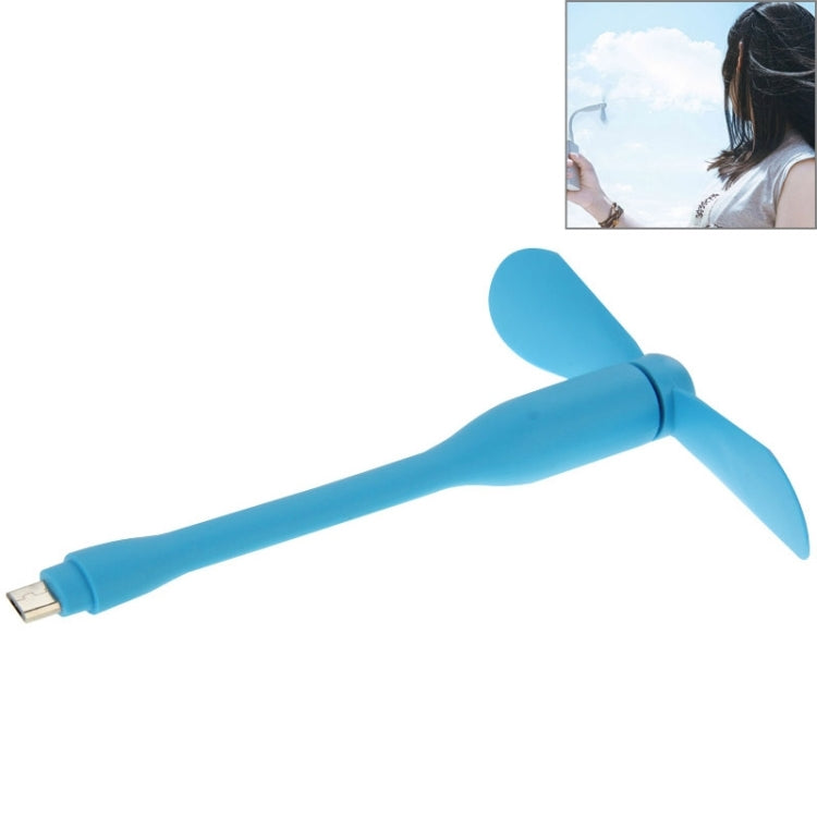 3.5 inch Flexible Micro USB 2.0 Powered 2-Blade Fan, For Samsung / Huawei / Xiaomi / Meizu / LG / HTC and Other Smartphones