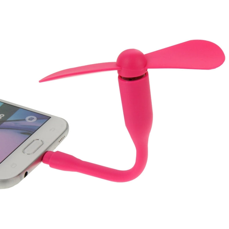 3.5 inch Flexible Micro USB 2.0 Powered 2-Blade Fan, For Samsung / Huawei / Xiaomi / Meizu / LG / HTC and Other Smartphones