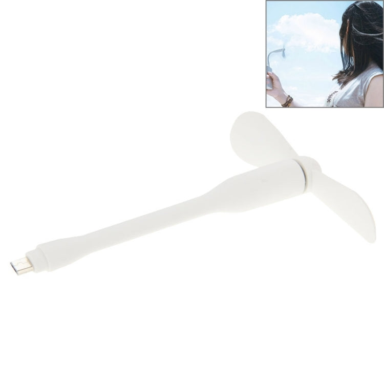 3.5 inch Flexible Micro USB 2.0 Powered 2-Blade Fan, For Samsung / Huawei / Xiaomi / Meizu / LG / HTC and Other Smartphones