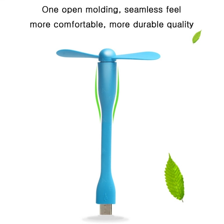 3.5 inch Flexible Micro USB 2.0 Powered 2-Blade Fan, For Samsung / Huawei / Xiaomi / Meizu / LG / HTC and Other Smartphones