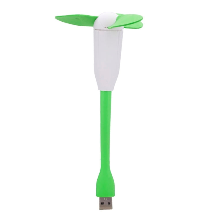 Flexible Mini Portable Bamboo Dragonfly Flexible USB Powered 3-Blade USB Fan