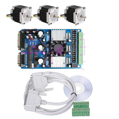 CNC Kit 3 Axis NEMA 23 Stepper Motor * 3 + TB6560 Driver Controller