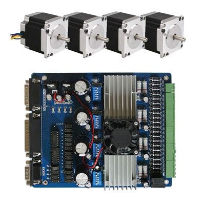 CNC Kit 4 Axis NEMA 23 Stepper Motor * 4 + TB6560 Driver Controller