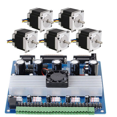 CNC Kit 5 Axis Nema 23 Stepper Motor * 5 + TB6560 Driver Controller