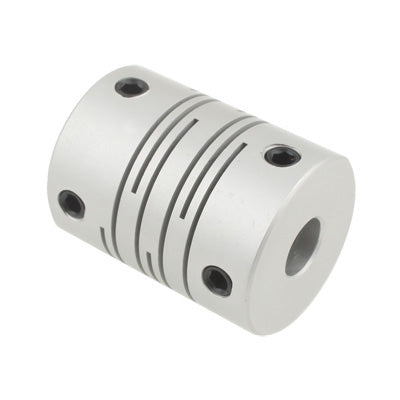 CNC Stepper Motor Flexible Coupling Coupler (6x6.35mm)(Silver)