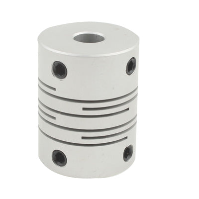 CNC Stepper Motor Flexible Coupling Coupler (6x6.35mm)(Silver)