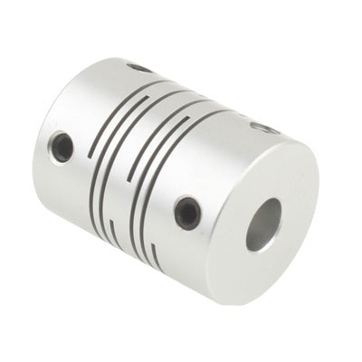 CNC Stepper Motor Flexible Coupling Coupler (6.35x10mm)(Silver)