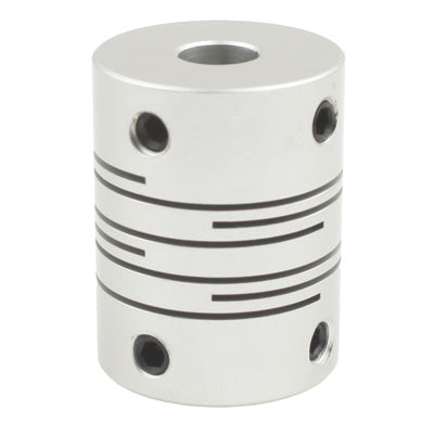CNC Stepper Motor Flexible Coupling Coupler (6.35x10mm)(Silver)
