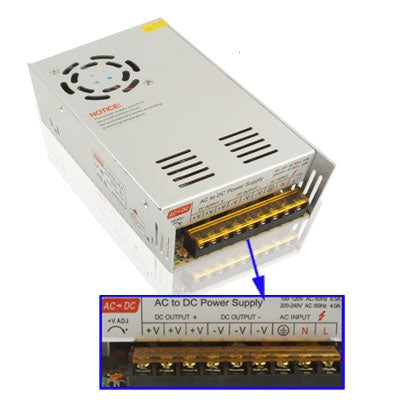 350W 24V 14.6A DC Regulated Switching Power Supply(Silver)