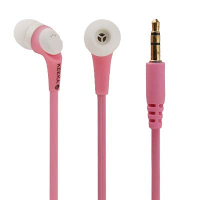 3.5mm Plug Noise Isolating Earphone Headphones for MP3 / CD / DVD / MD, Cable Length: 1.2m, Model: KA-09(Pink)